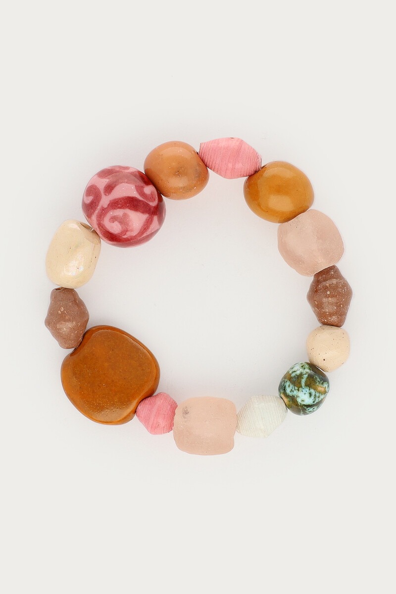 Pink jukumu beaded bracelet | My Jewellery