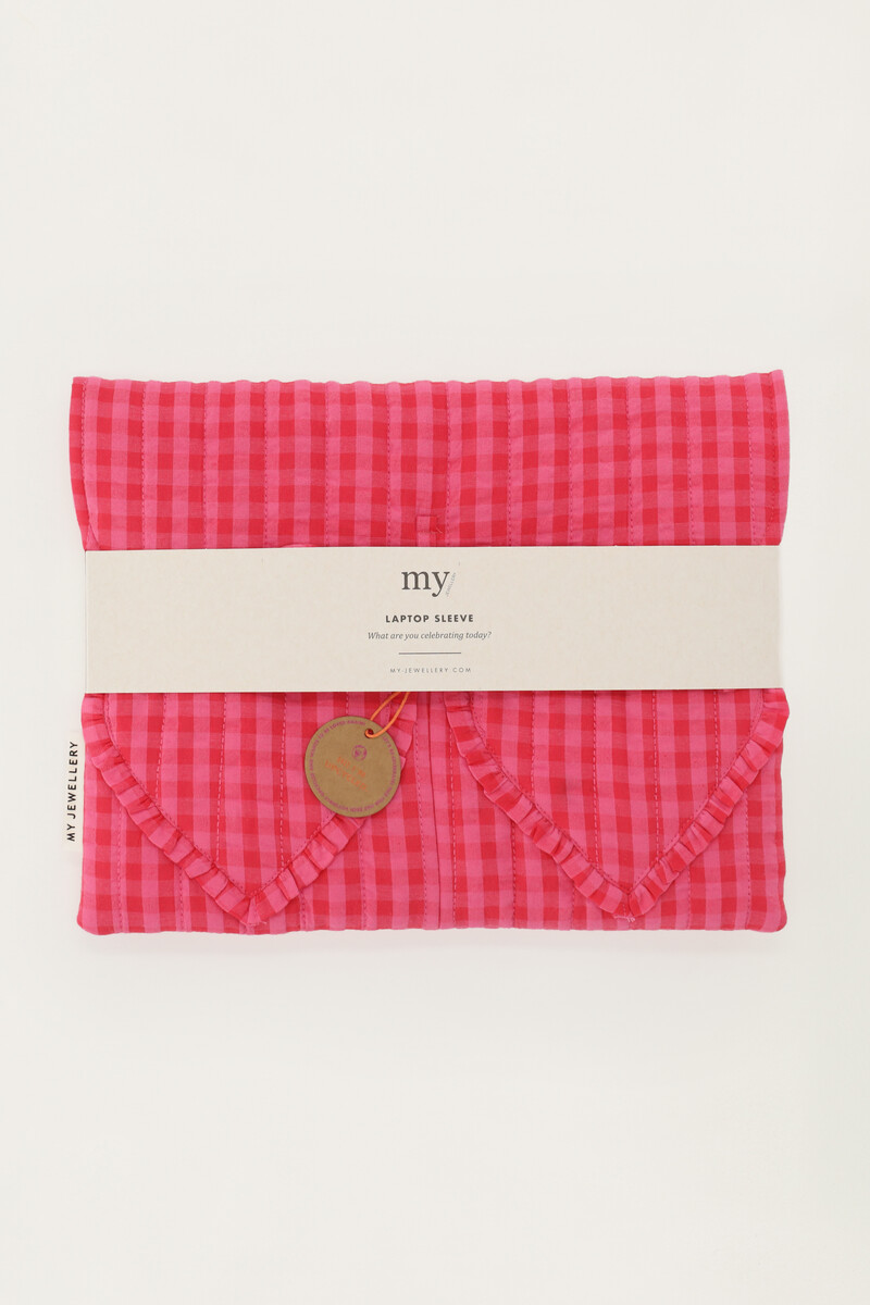 Pink re-celebrate laptop sleeve | My Jewellery