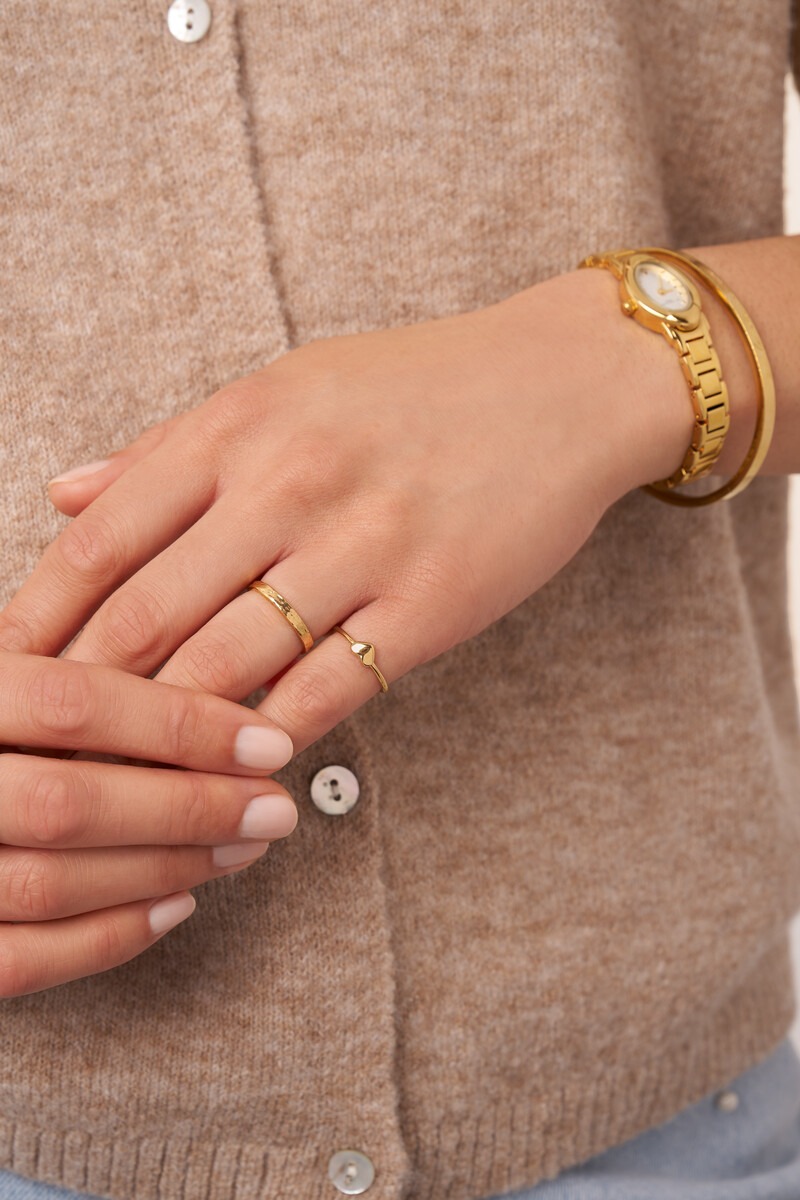 Pink ring with heart