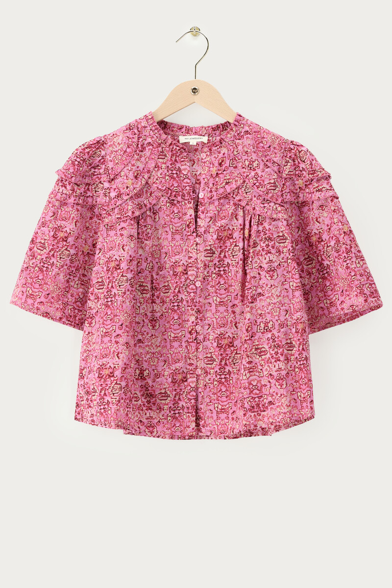 Short Sleeve Top with Ruffles | My Jewellery