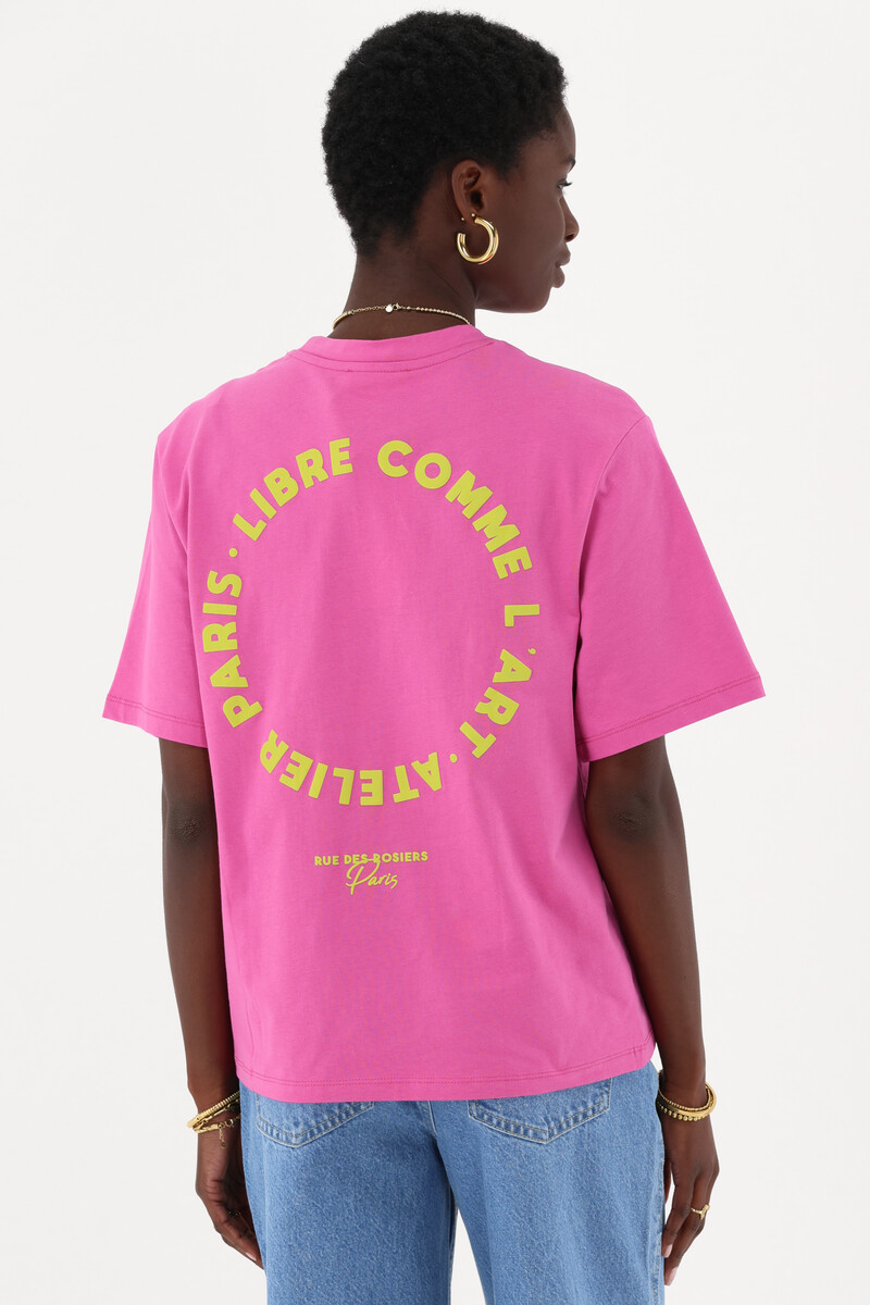 Pink T-shirt "Circle I'art" | My Jewellery