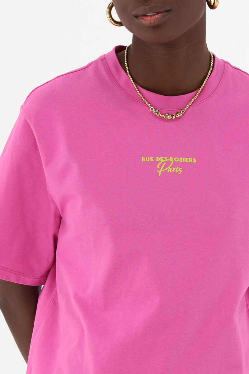 Pink T-shirt "Circle I'art" | My Jewellery