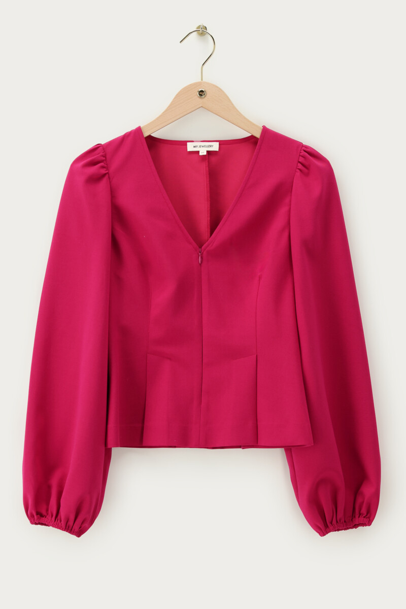 Pink top with zipper | My Jewellery