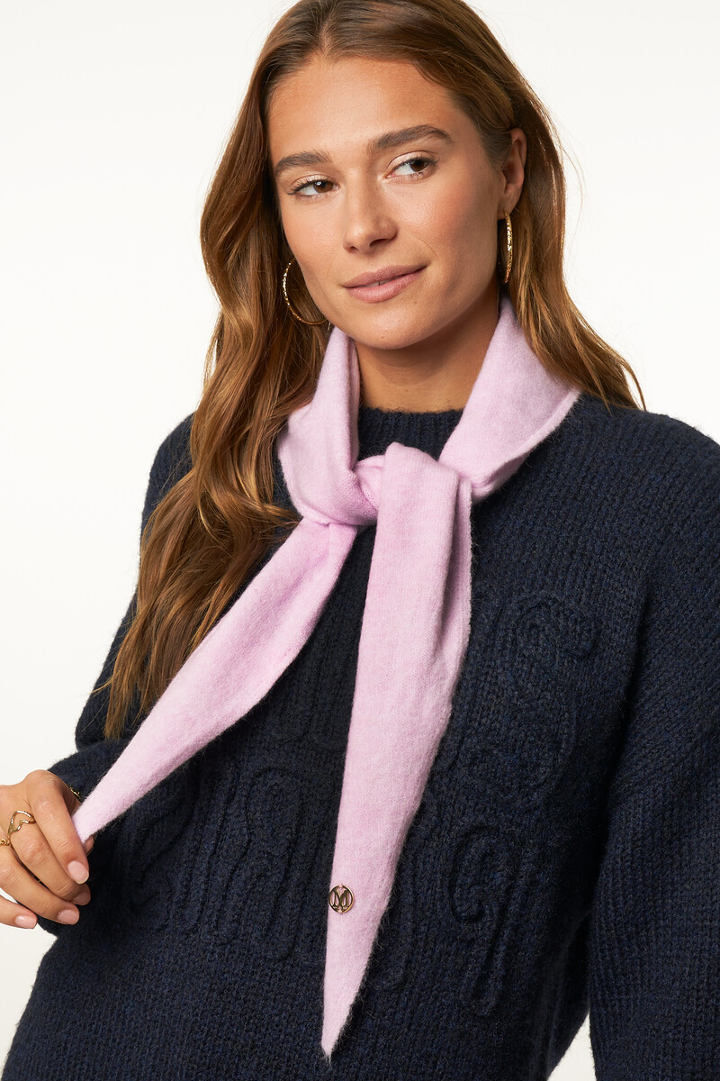 Pink triangle scarf | My Jewellery