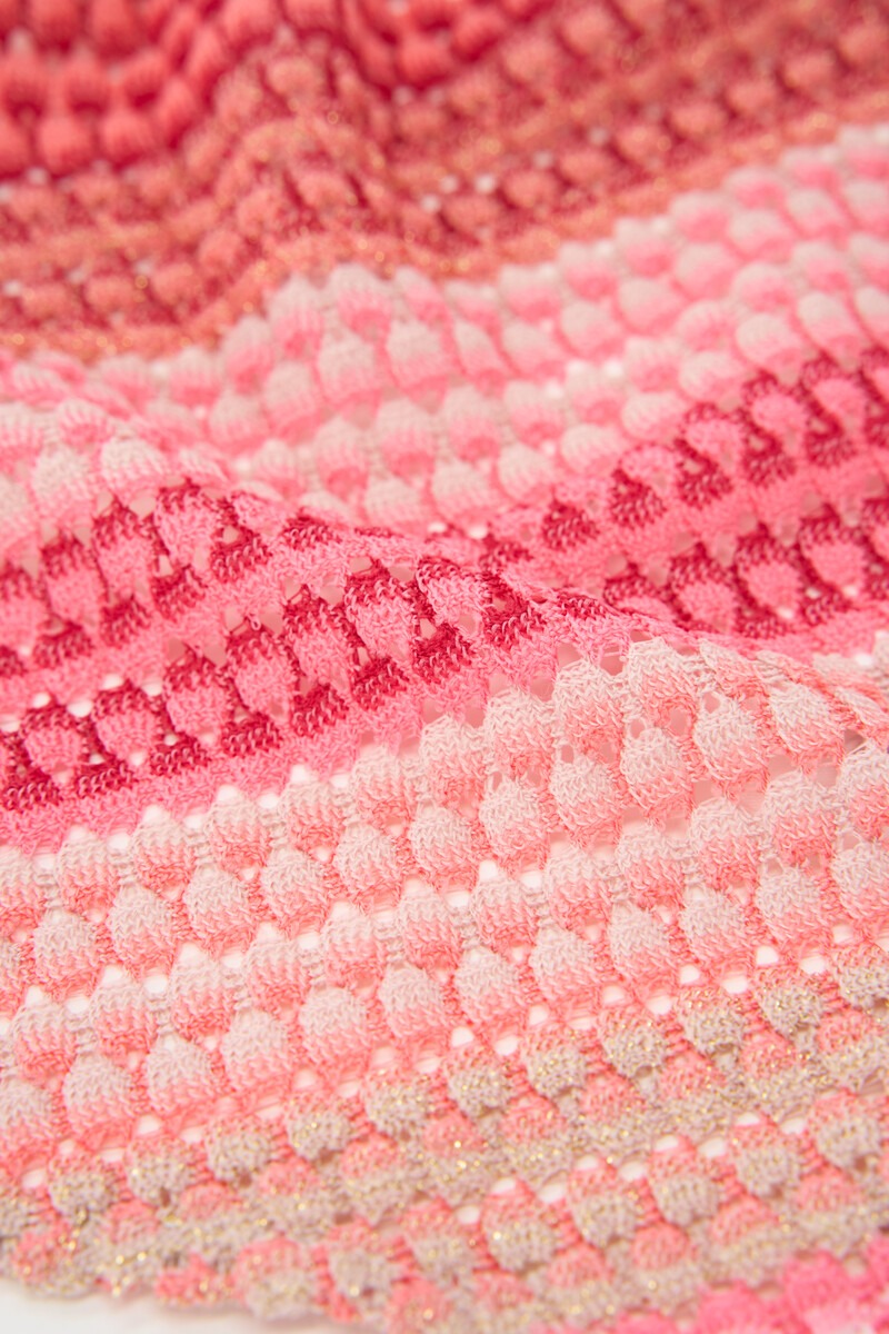 Pink triangle scarf with print | My Jewellery