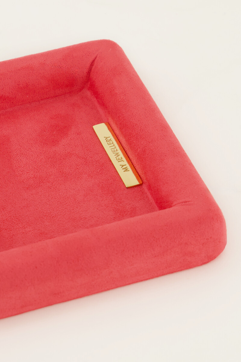 Pink velvet jewelry tray | My Jewellery