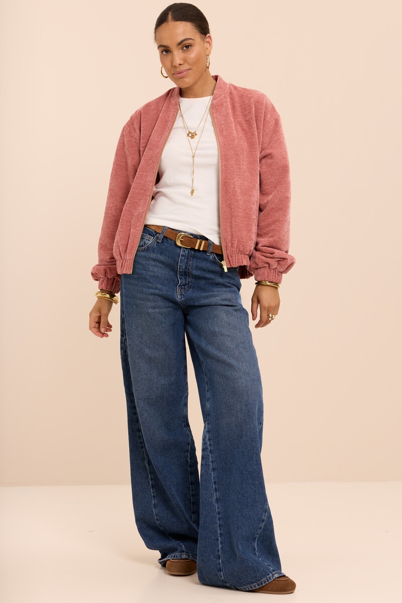 Pink velvet padded jacket | My Jewellery