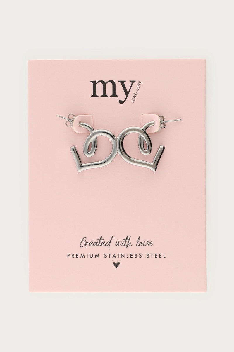 Pretzel heart earrings | My Jewellery