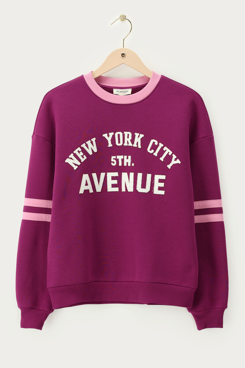 Purple "5th Avenue" sweater | My Jewellery
