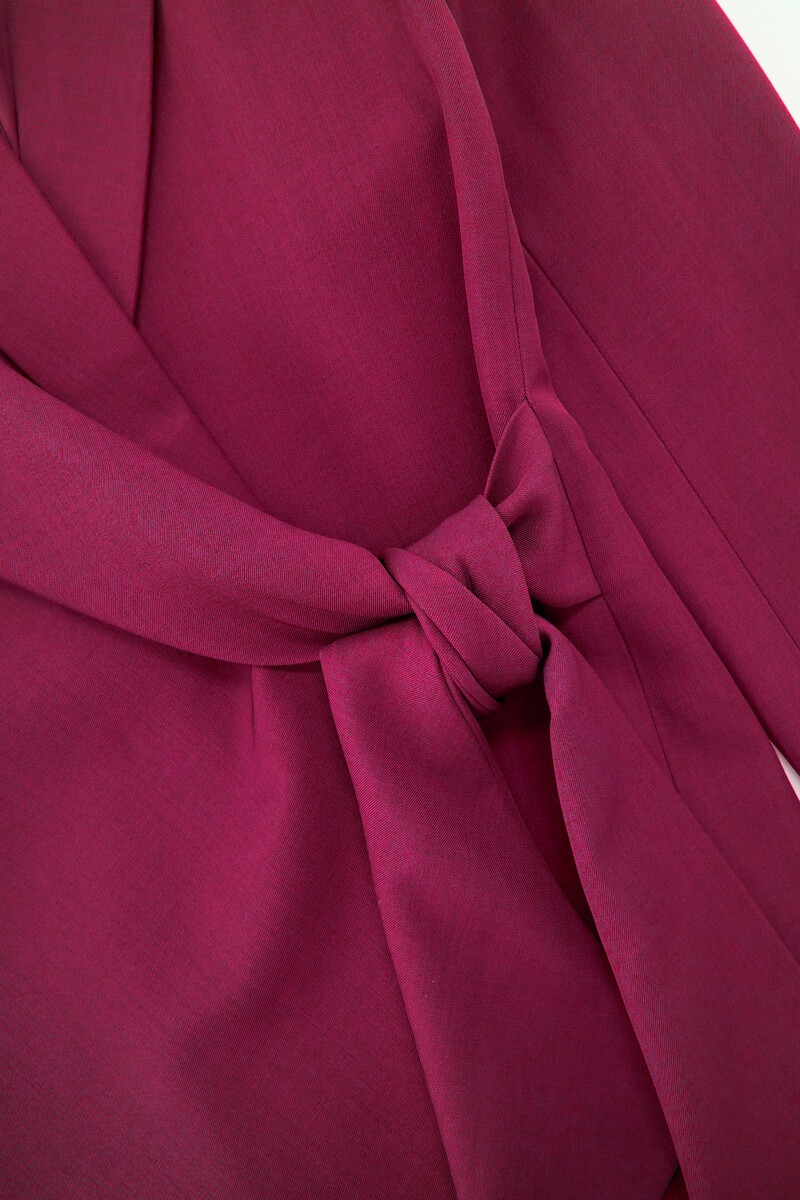 Purple blazer dress with bow | My Jewellery