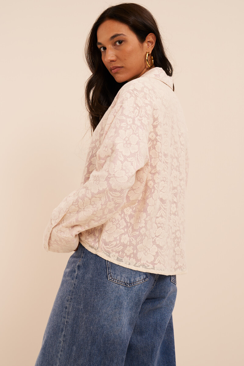 Pink floral lace jacket | My Jewellery