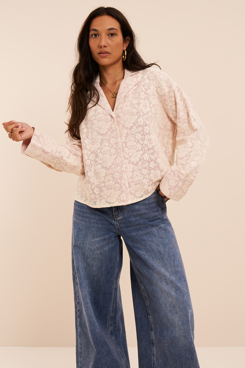 Pink floral lace jacket | My Jewellery