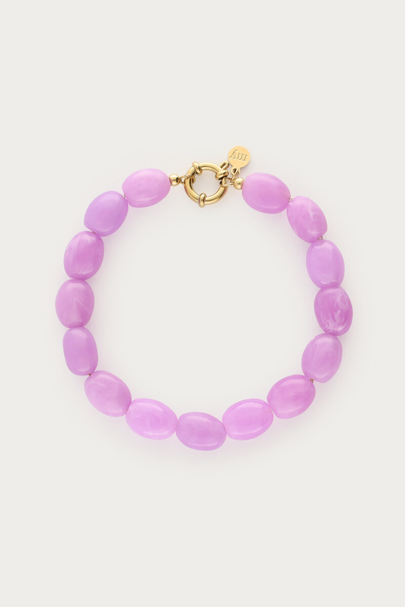 Purple minimalist beaded bracelet | My Jewellery