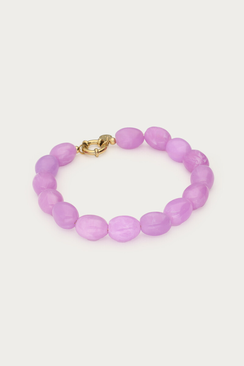 Purple minimalist beaded bracelet | My Jewellery