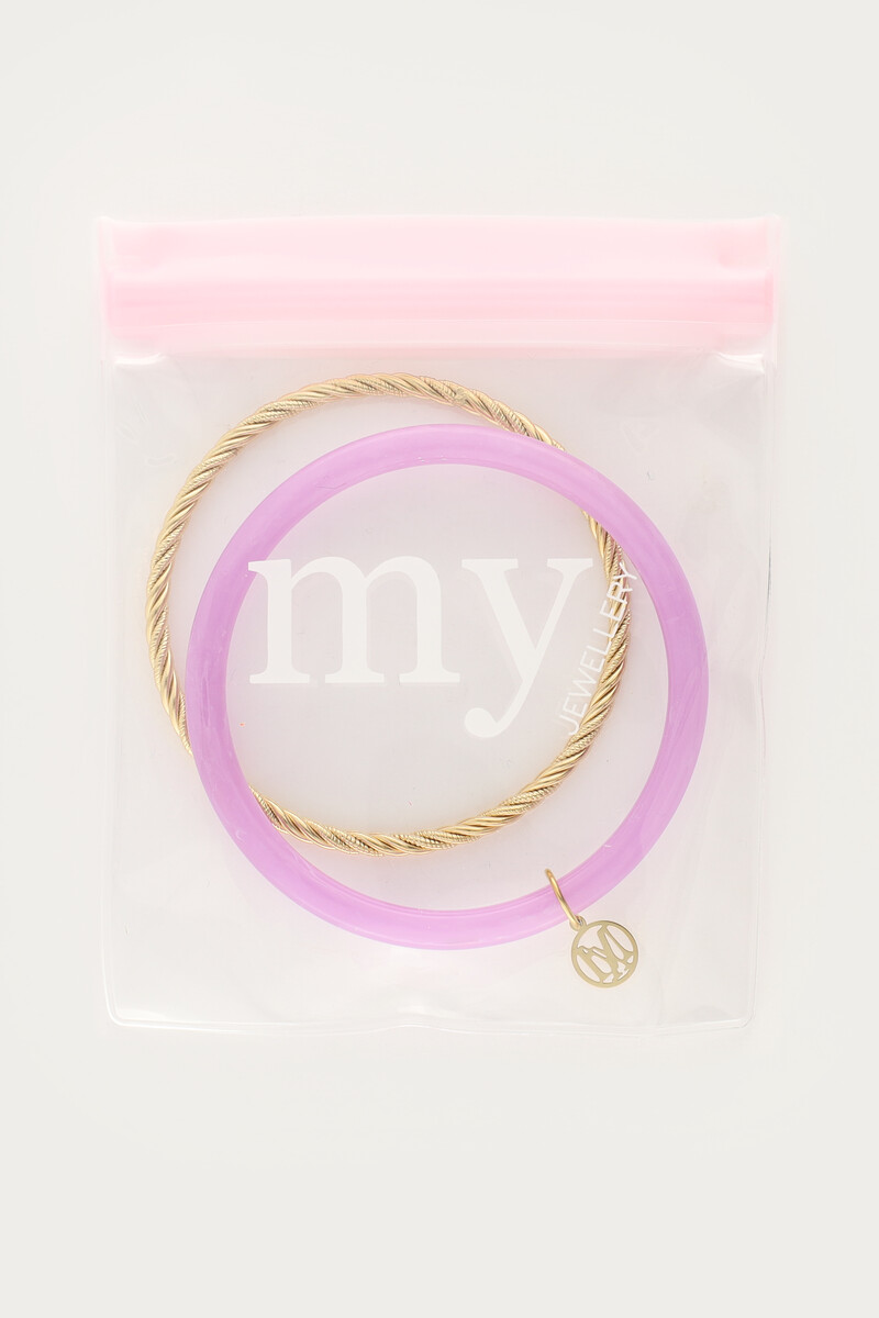 Purple thin bangle set | My Jewellery