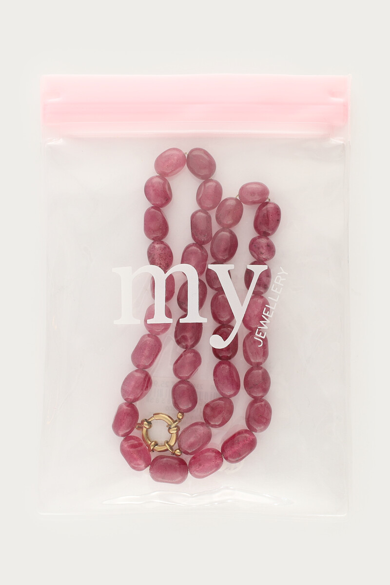 Purple necklace with beads | My Jewellery