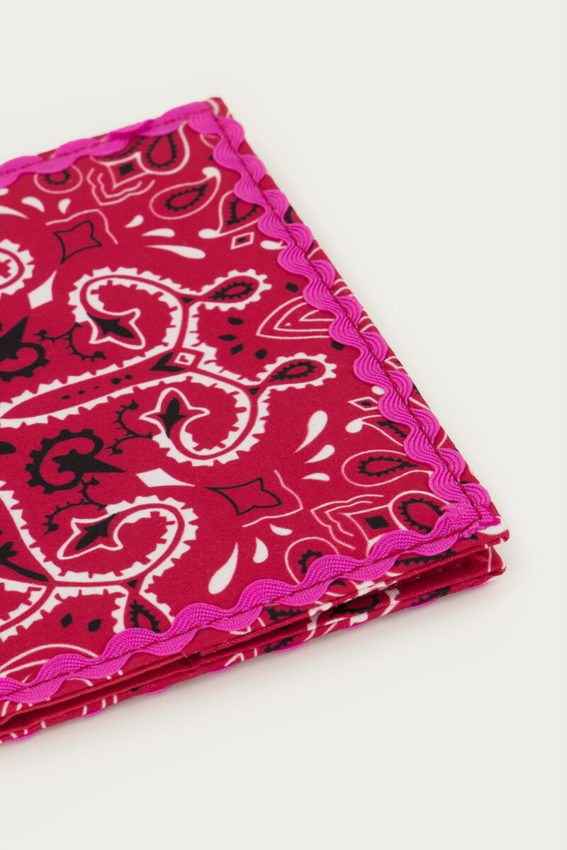 Purple passport cover with bandana print | My Jewellery