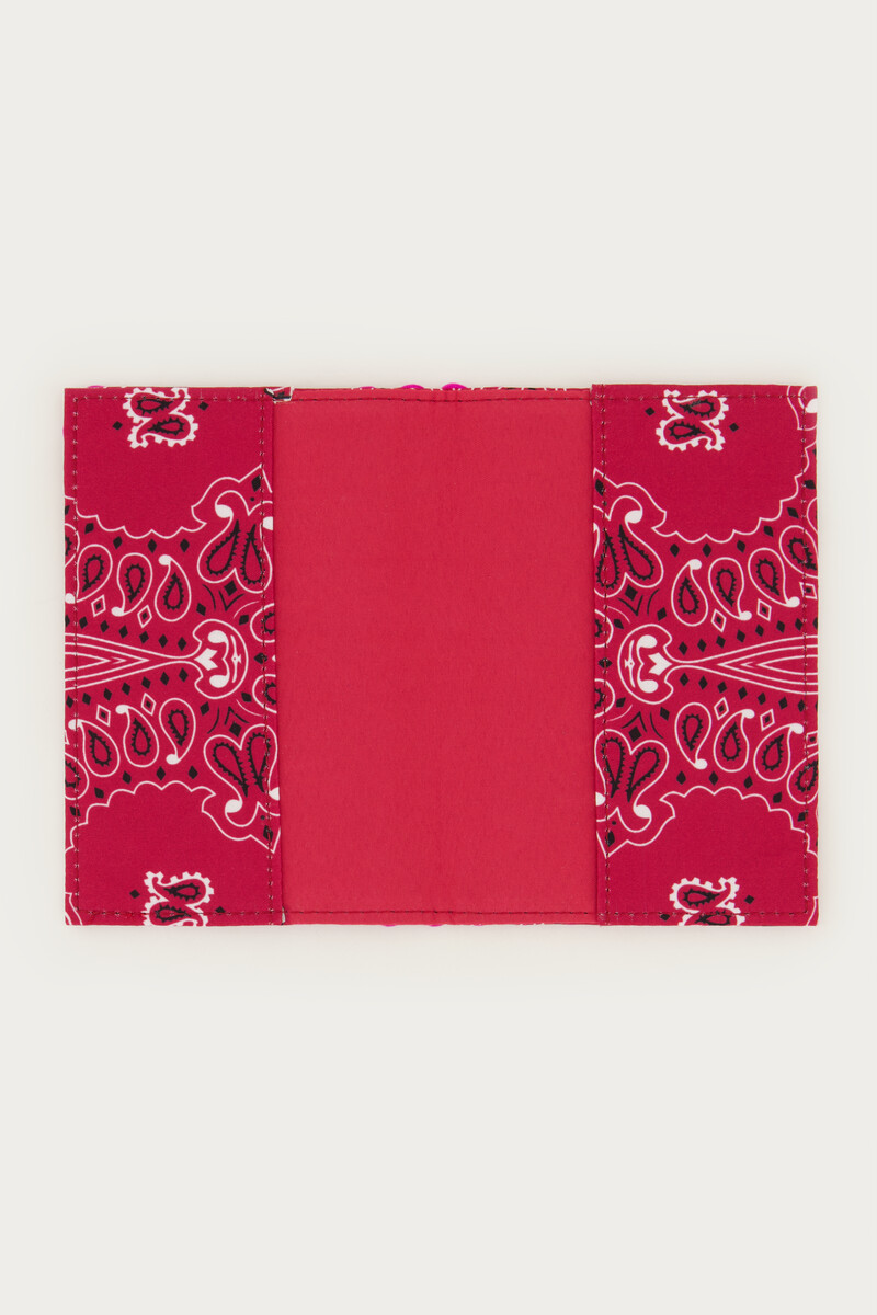 Purple passport cover with bandana print | My Jewellery