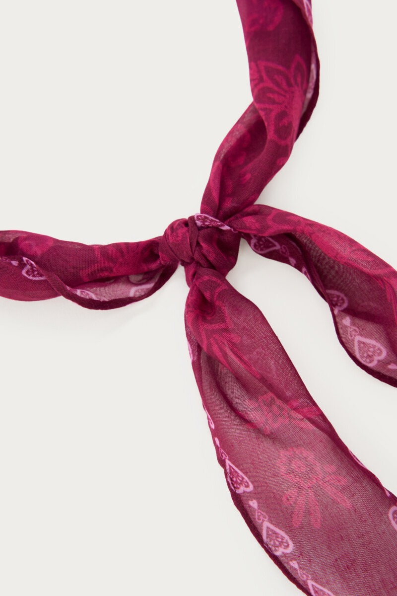 Purple scarf with paisley print | My Jewellery