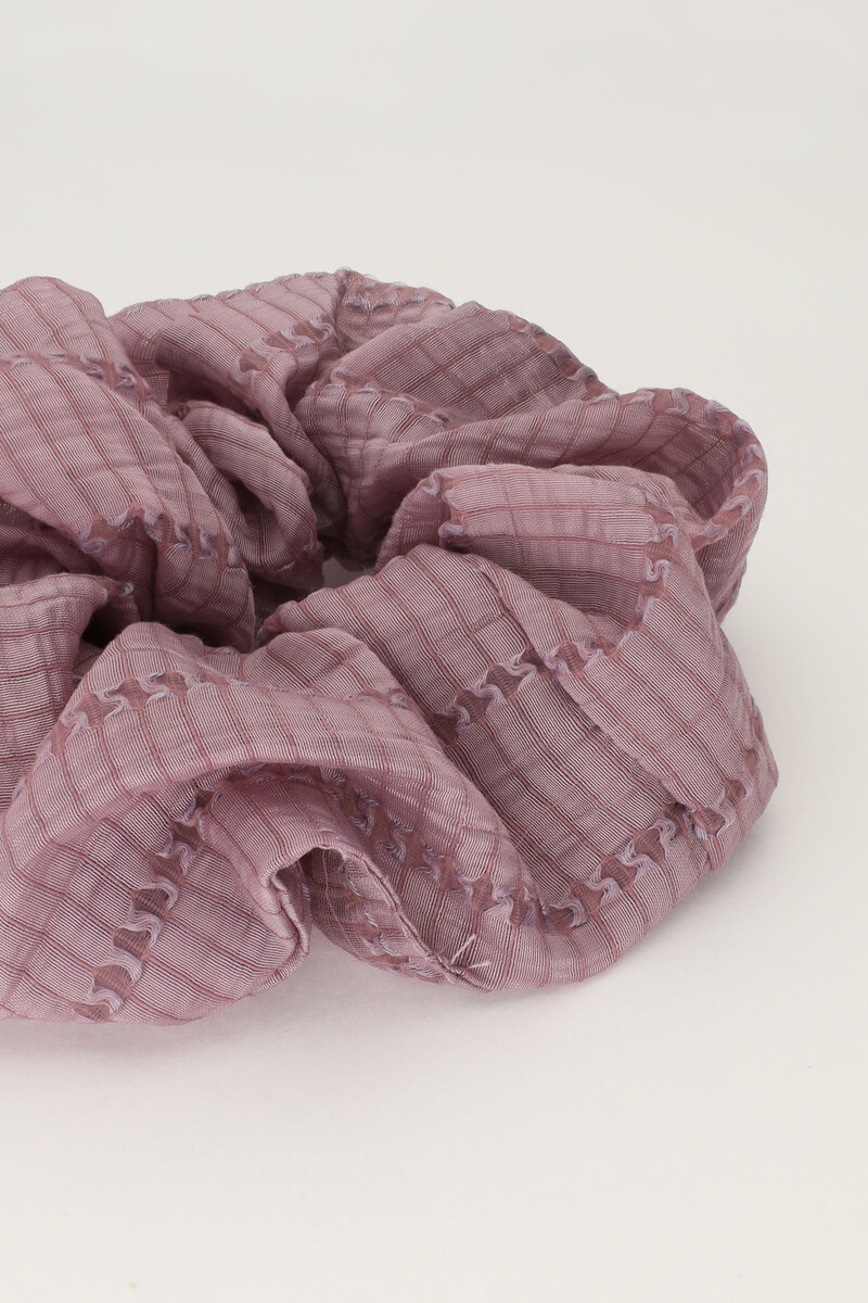 Purple scrunchie with texture | My Jewellery