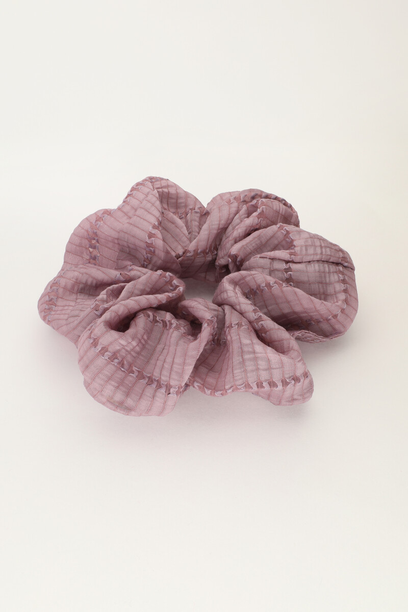 Purple scrunchie with texture | My Jewellery