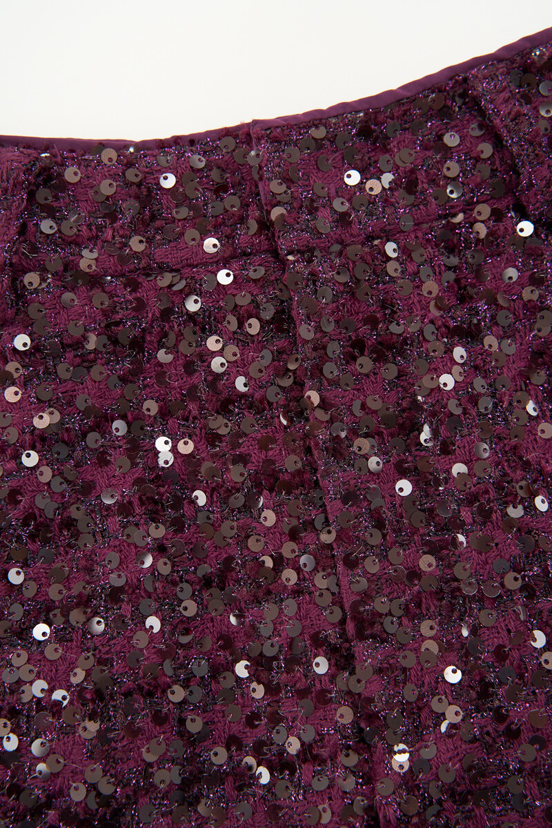Purple shorts with sequins | My Jewellery
