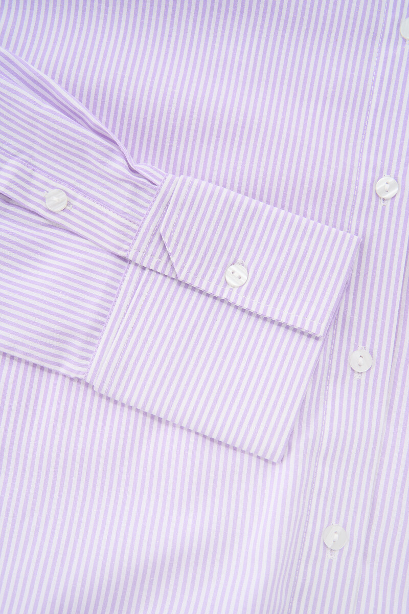 Purple striped oversized blouse | My Jewellery