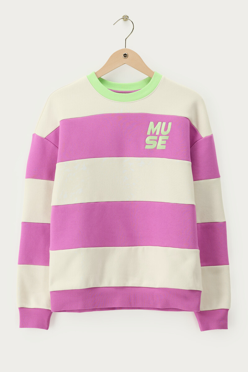 Purple striped sweatshirt "Muse" | My Jewellery