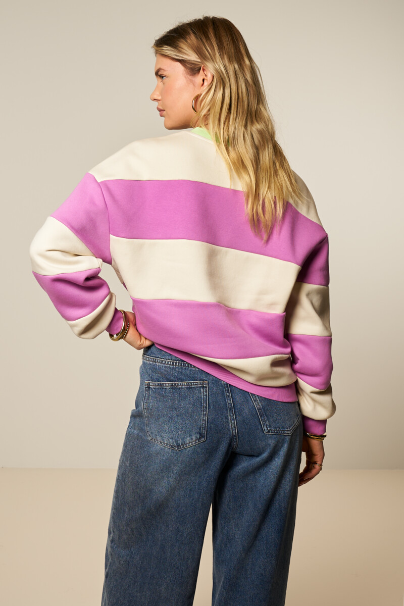 Purple striped sweatshirt "Muse" | My Jewellery