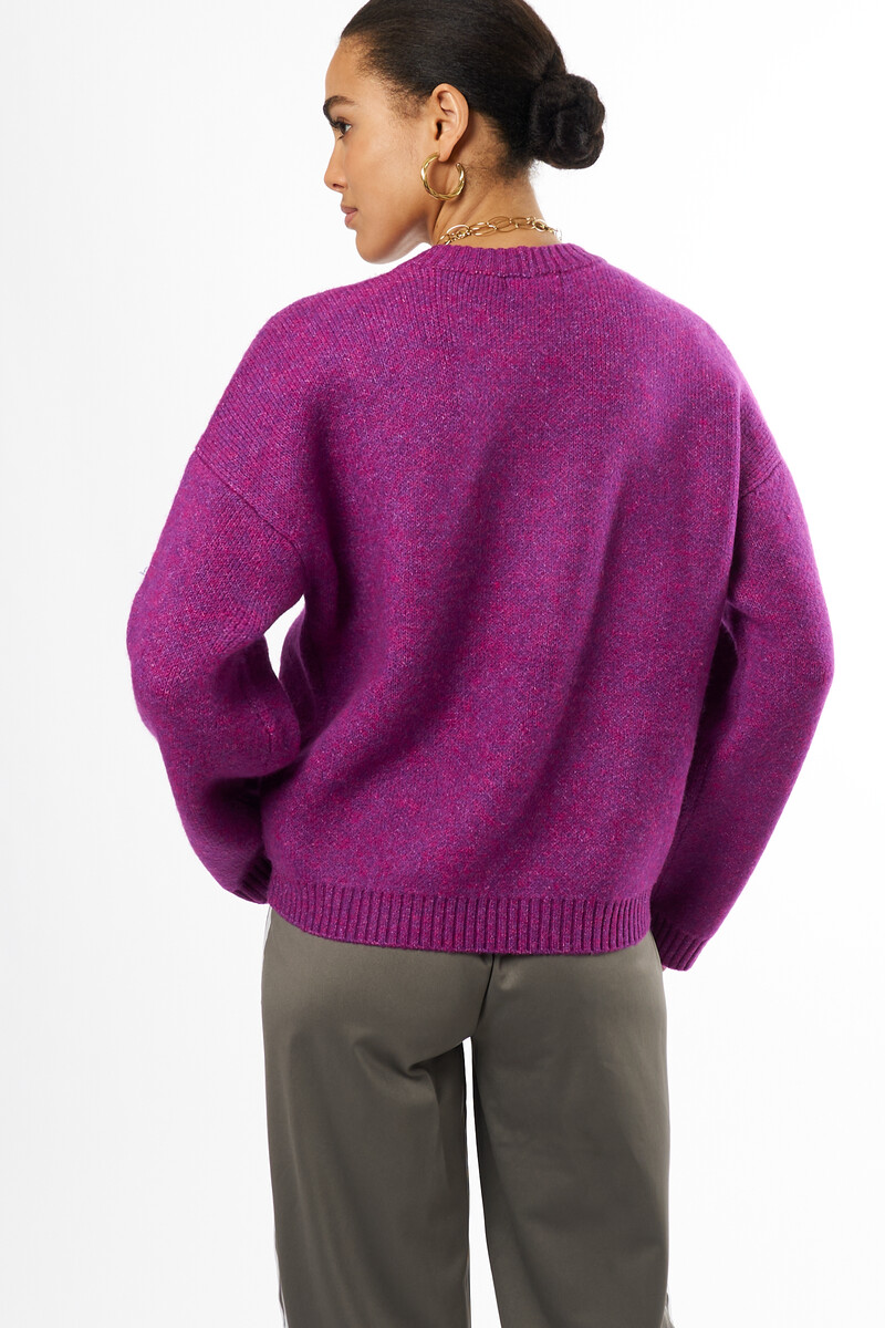 Purple sweater "Atelier NYC" | My Jewellery
