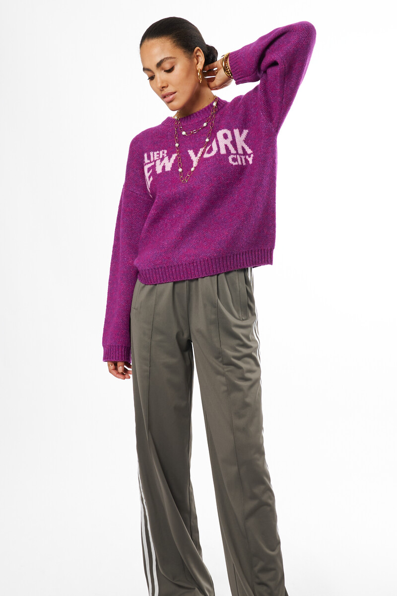 Purple sweater "Atelier NYC" | My Jewellery