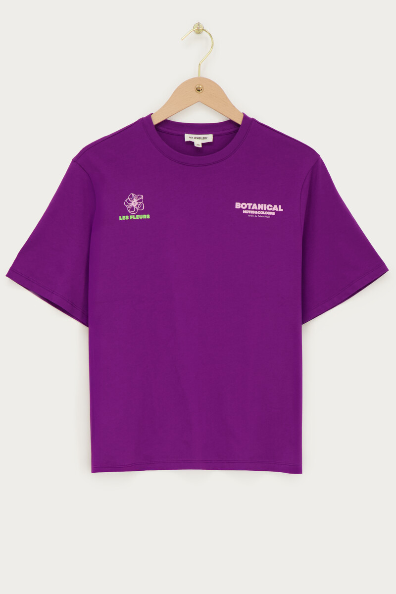 Purple T-shirt "Botanical" | My Jewellery