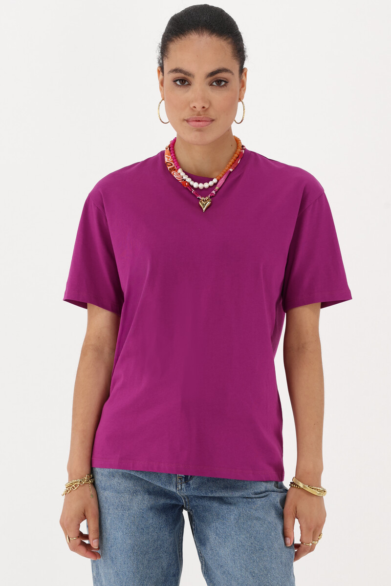 Purple T-shirt "Eternellement femme" | My Jewellery