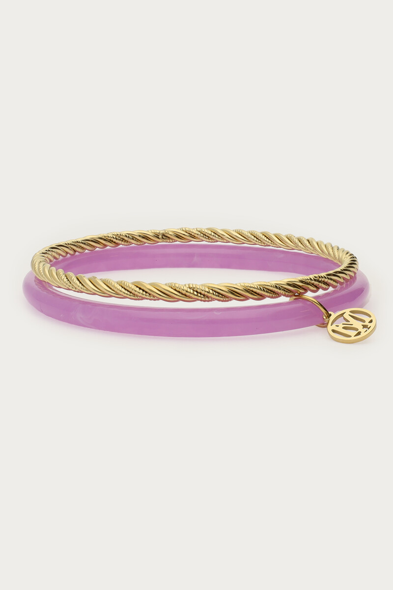 Purple thin bangle set | My Jewellery