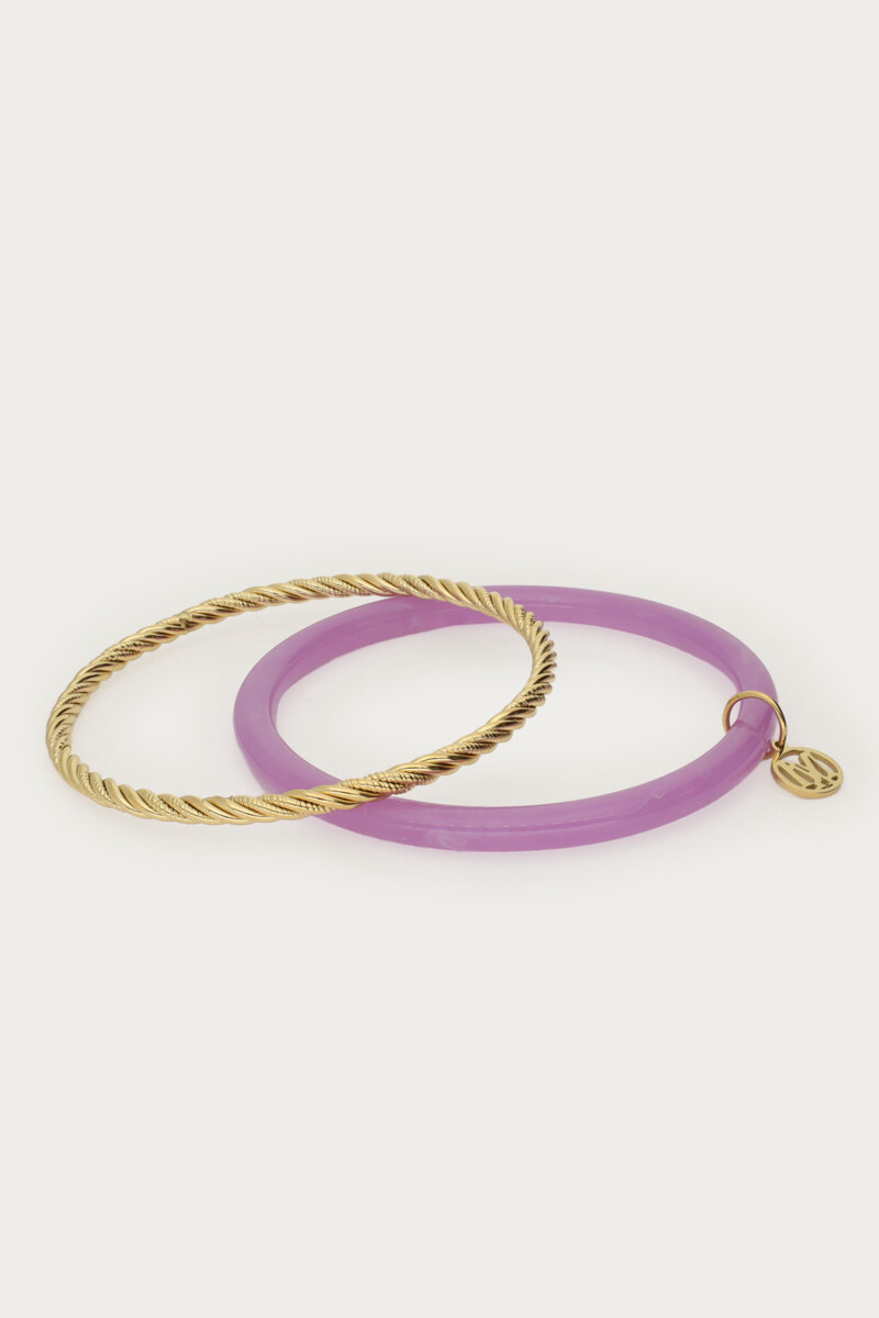 Purple thin bangle set | My Jewellery