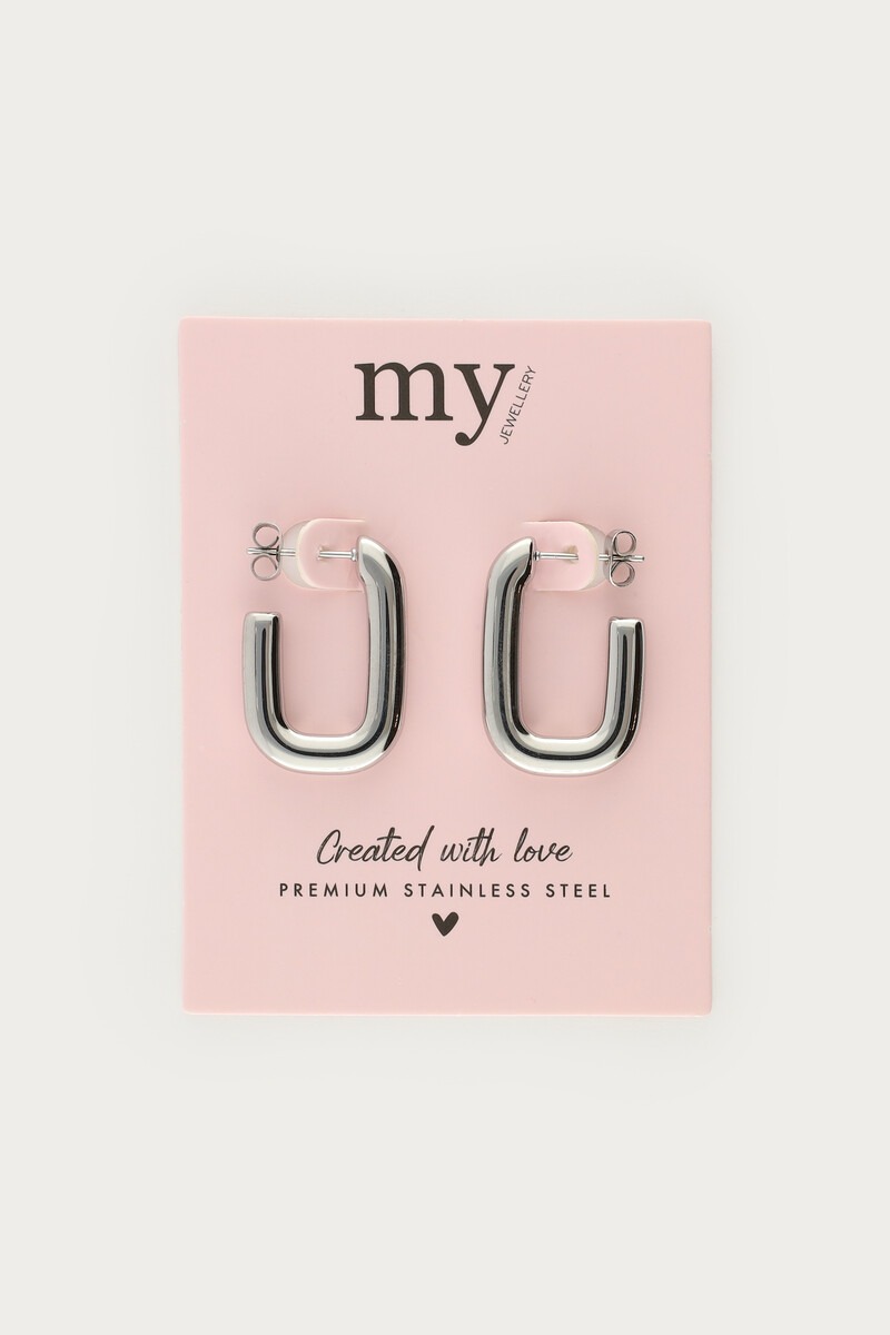 Rectangular drop earrings | My Jewellery