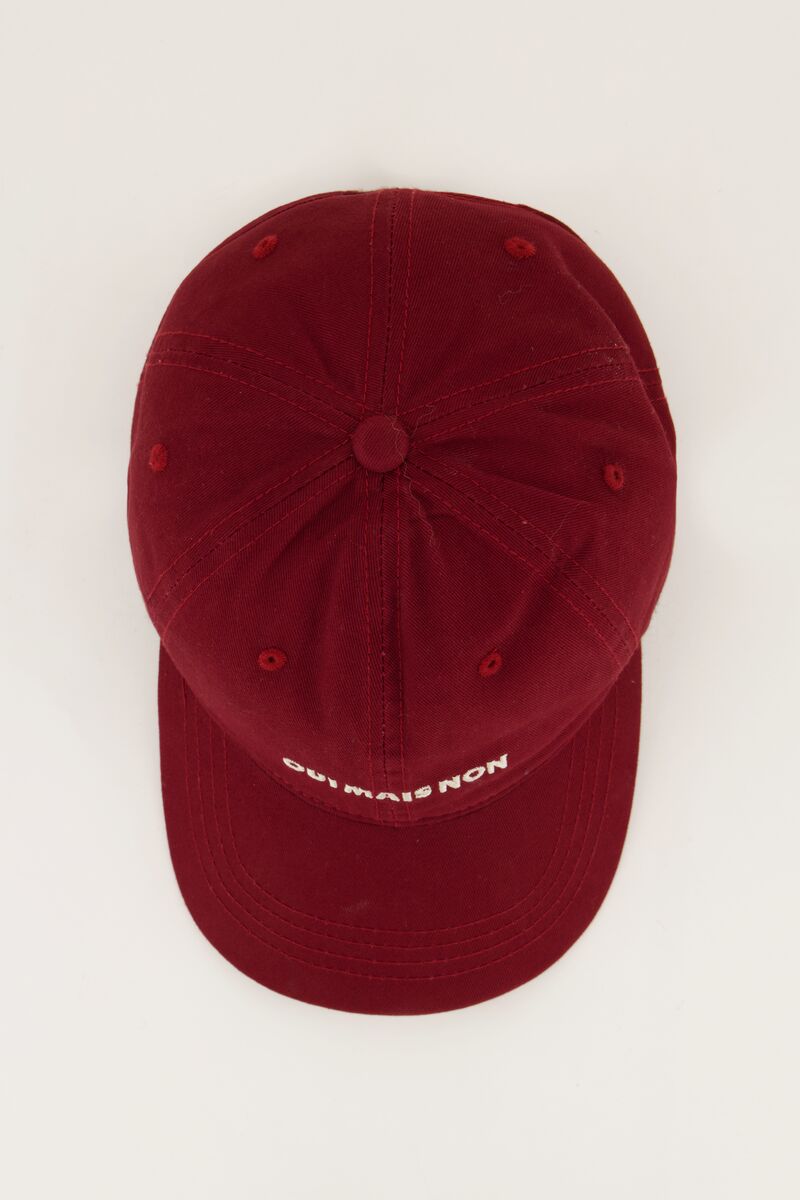 Red cap "Oui mais non" | My Jewellery