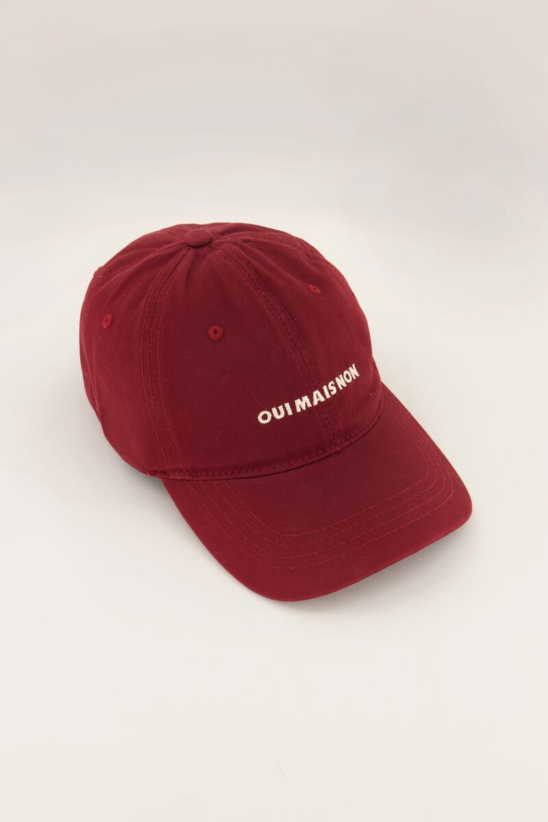 Red cap "Oui mais non" | My Jewellery