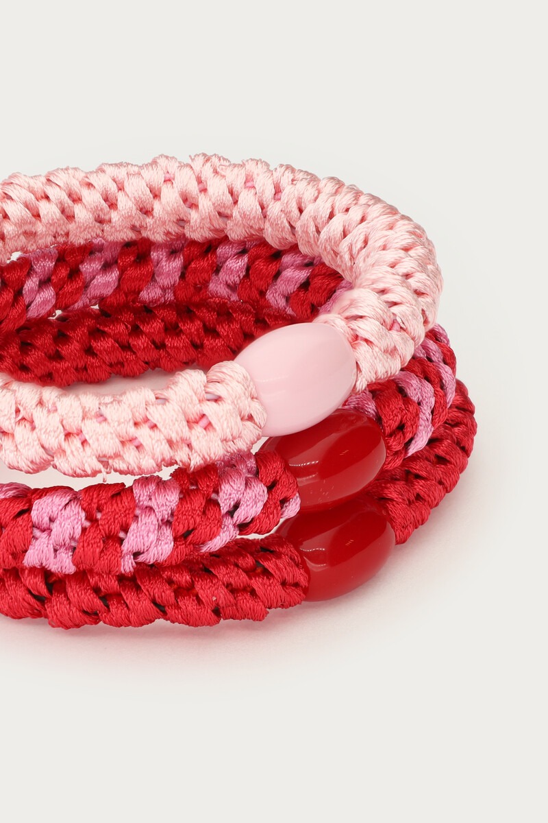 Red hair tie set | My Jewellery