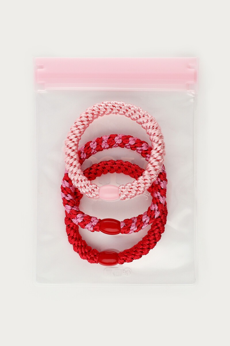 Red hair tie set | My Jewellery