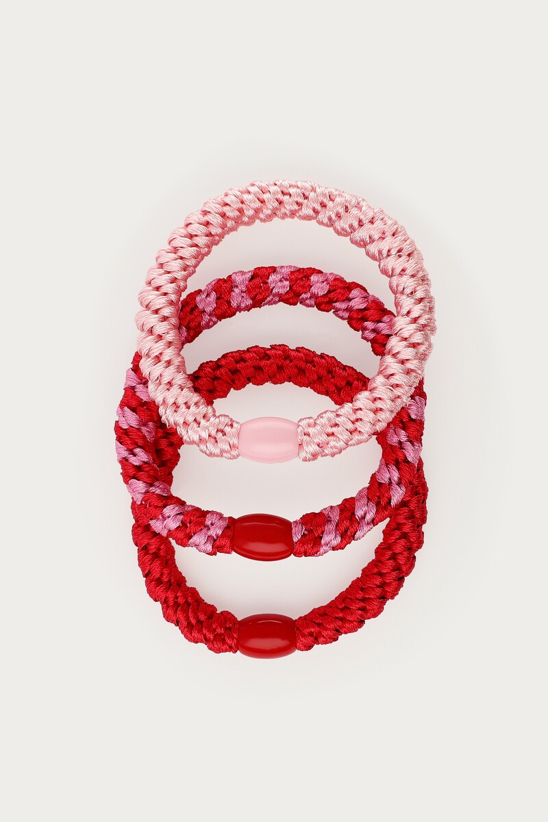 Red hair tie set | My Jewellery