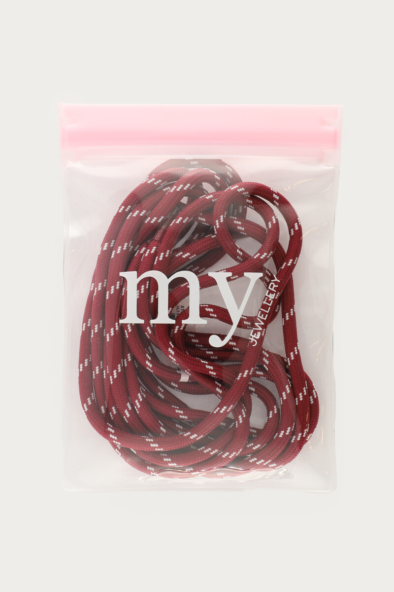 Red rope laces | My Jewellery