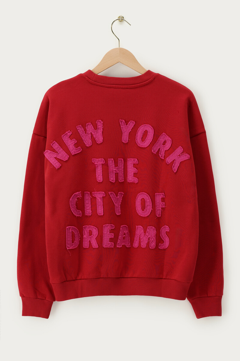Red sweater "City of dreams" | My Jewellery