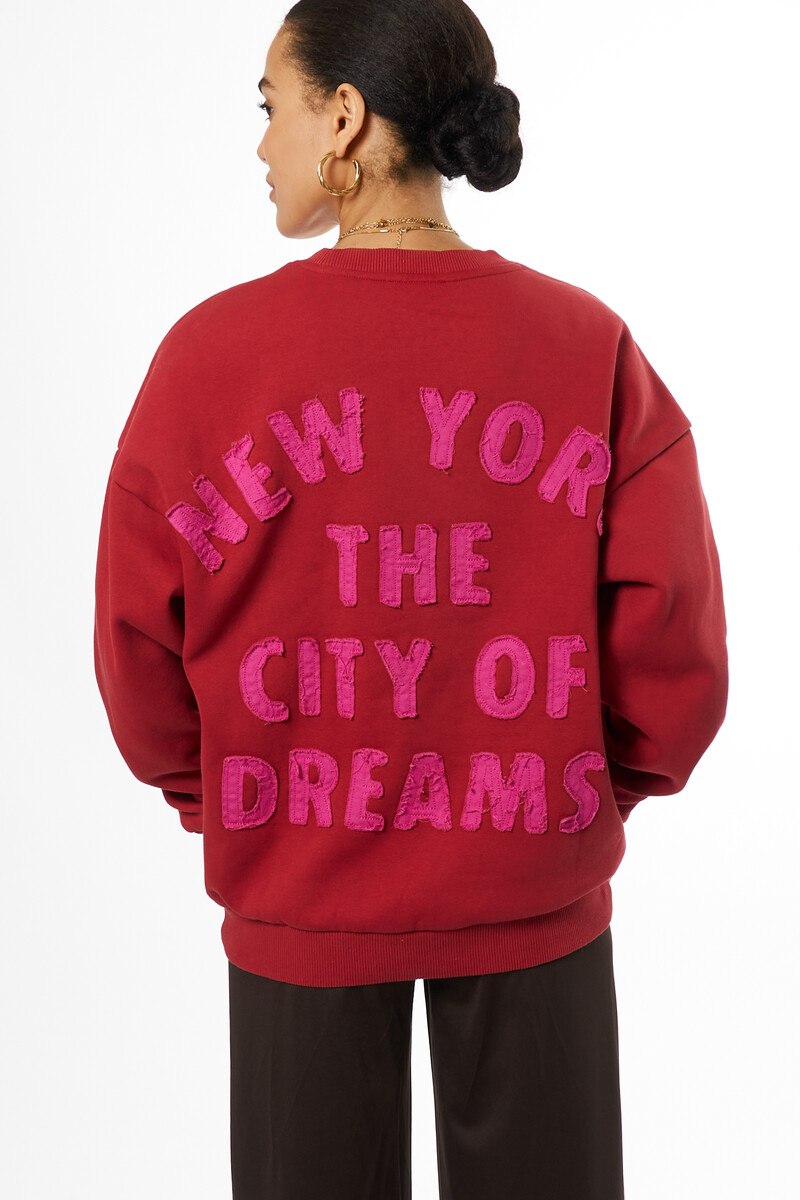 Red sweater "City of dreams" | My Jewellery