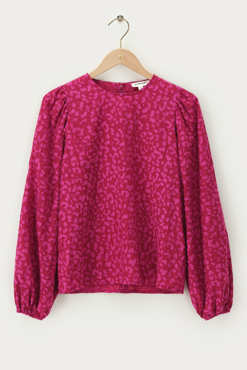 Red leopard print top | My Jewellery