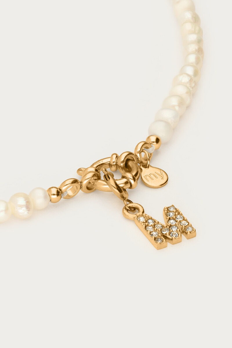 Rhinestone initial charm | My Jewellery