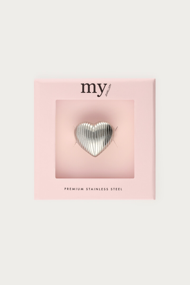 Ring ribbed heart-shaped | My Jewellery