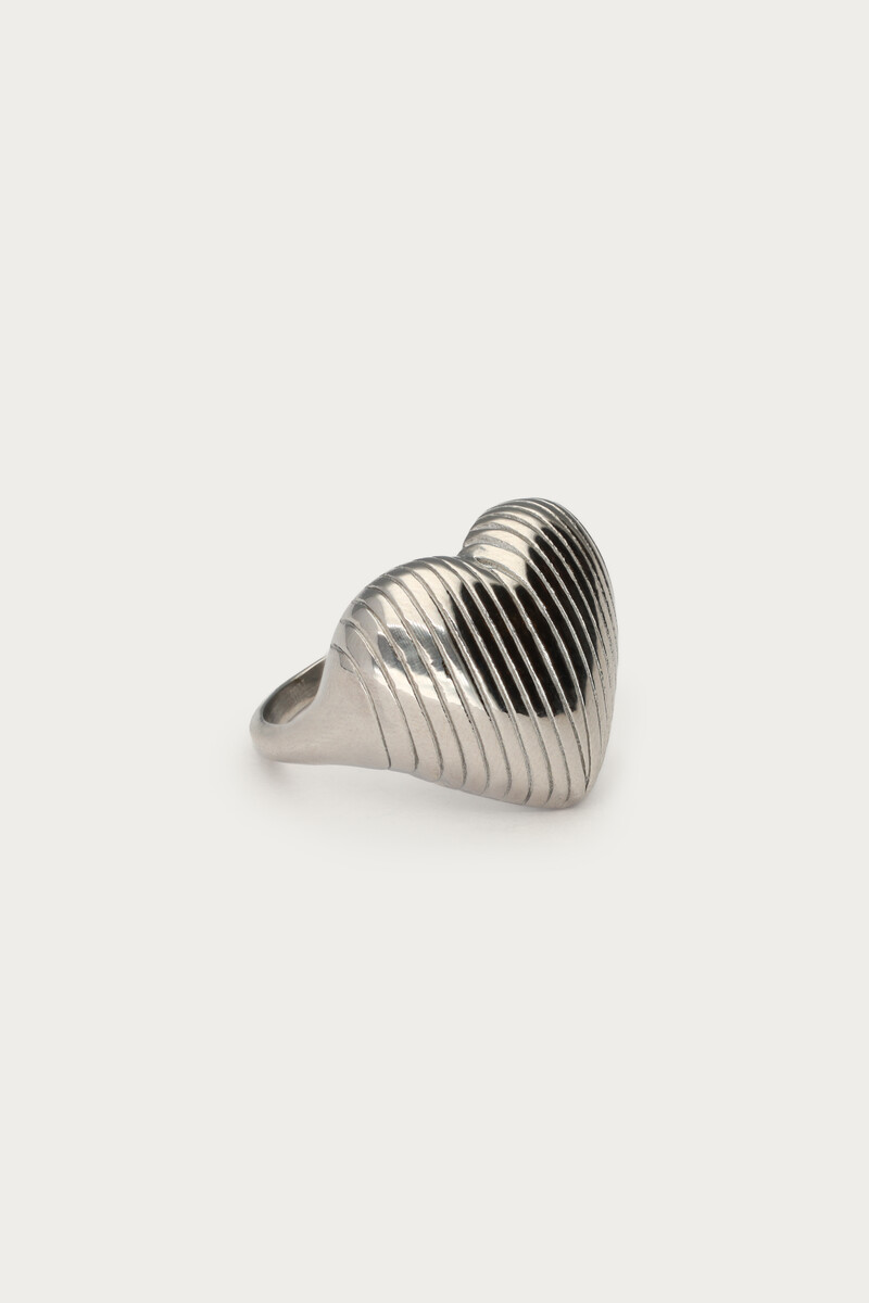 Ring ribbed heart-shaped | My Jewellery