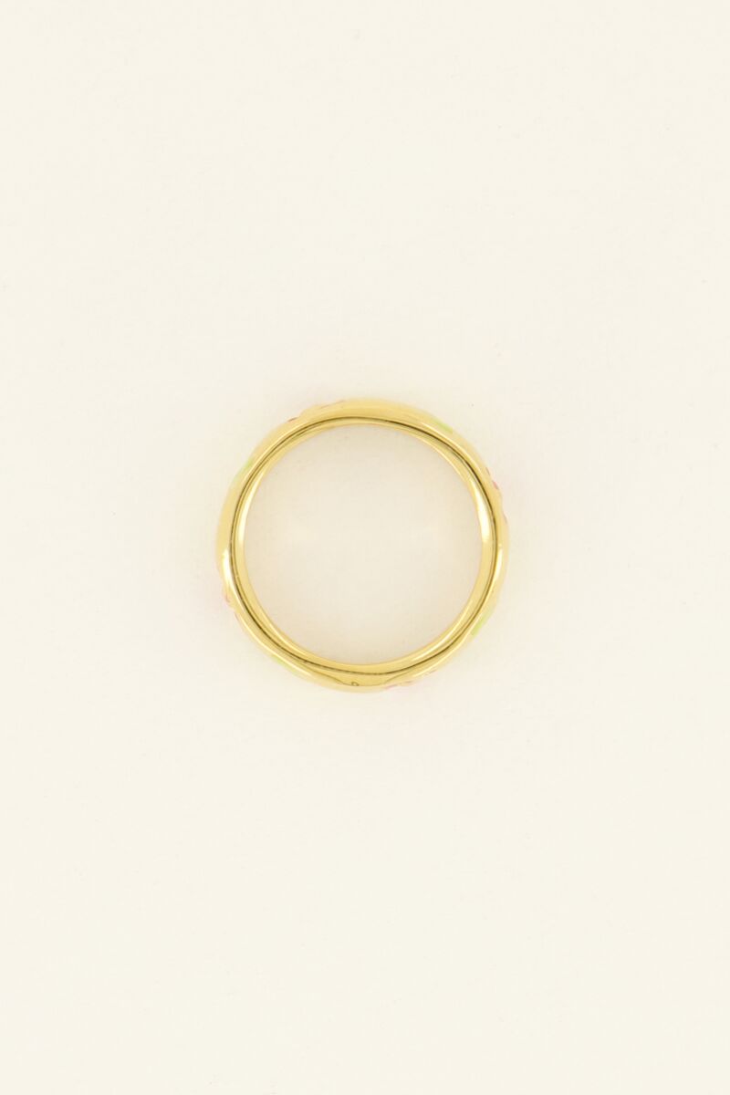 Casa fiore ring met roze bloemen | My Jewellery