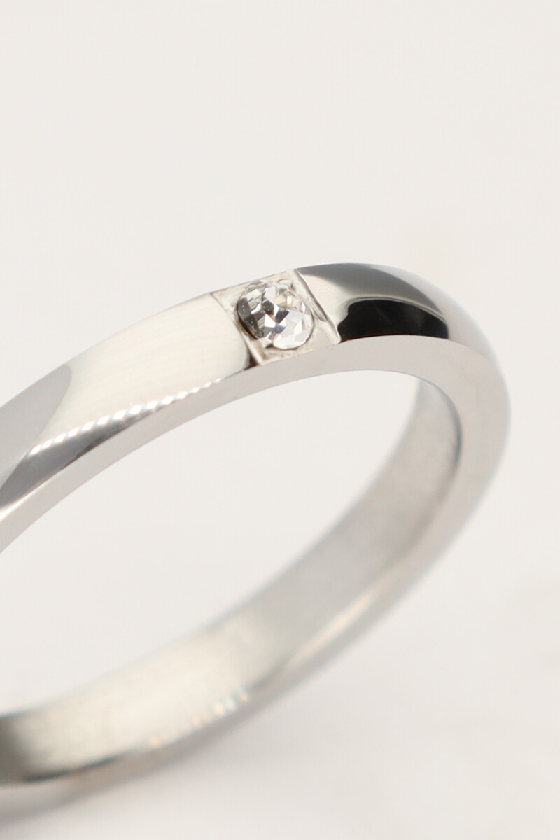 Ring with clear rhinestones | My Jewellery